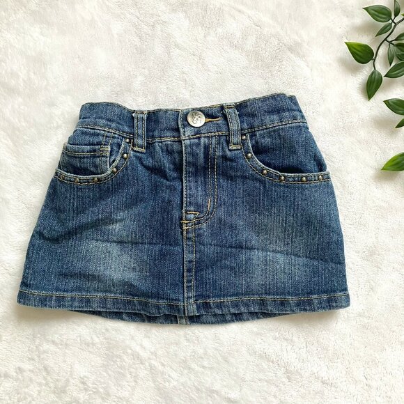 Est. 1989 Place Denim Skort 18M | Blue Jean Casual VGUC Toddler Skirt Shorts - Picture 1 of 15